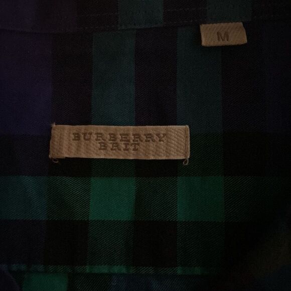 EUC Burberry RARE Authentic Nova Check Button Down Short Sleeve Plaid - Picture 3 of 7